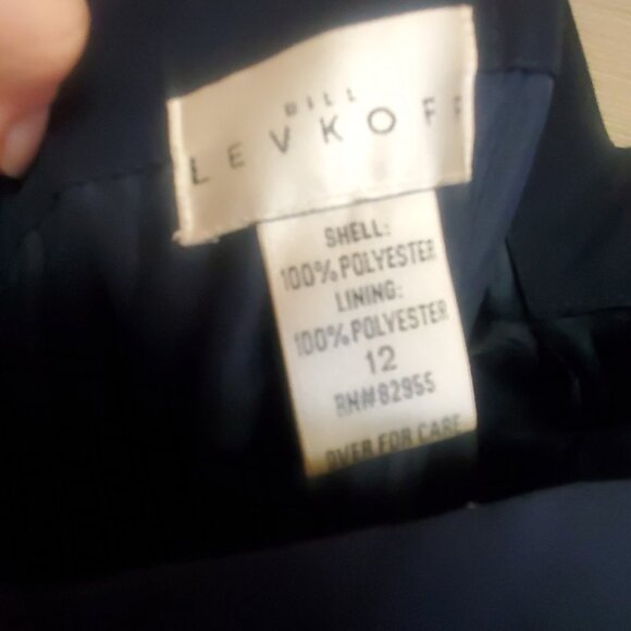 Bill Levkoff Navy Bridesmaids Dress US12 - Picture 5 of 6